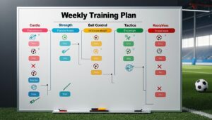 découvrez un plan d’entraînement hebdomadaire complet spécialement conçu pour les footballeurs amateurs afin d’améliorer leur performance, endurance et technique sur le terrain.