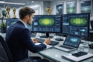 service d'analyse statistique professionnelle dédié aux clubs de football et recruteurs sportifs, utilisant des techniques de data analytics pour optimiser les performances et les recrutements.