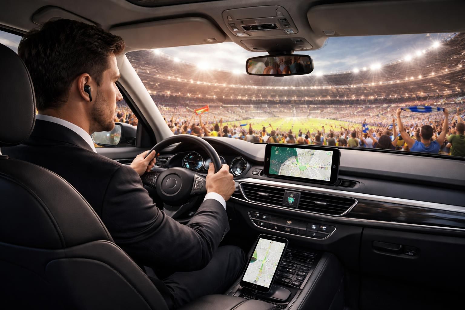 assurez votre sécurité en vous rendant aux matchs de football grâce aux services fiables de vtc et navettes dédiées, pour un trajet confortable et sans stress.